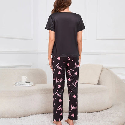 Adorable Heart Print Soft Set